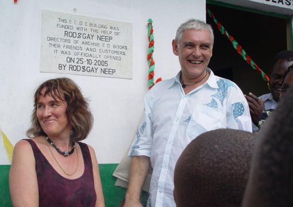 Rod & Gay Neep opening the ECDC infant school at Dago Kokore, Kisumu